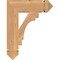 Ekena Millwork Merced Arts & Crafts Smooth Bracket, Western Red Cedar, 3 1/2"W x 14"D x 18"H BKT04X14X18MRC03SWR - alternate 3